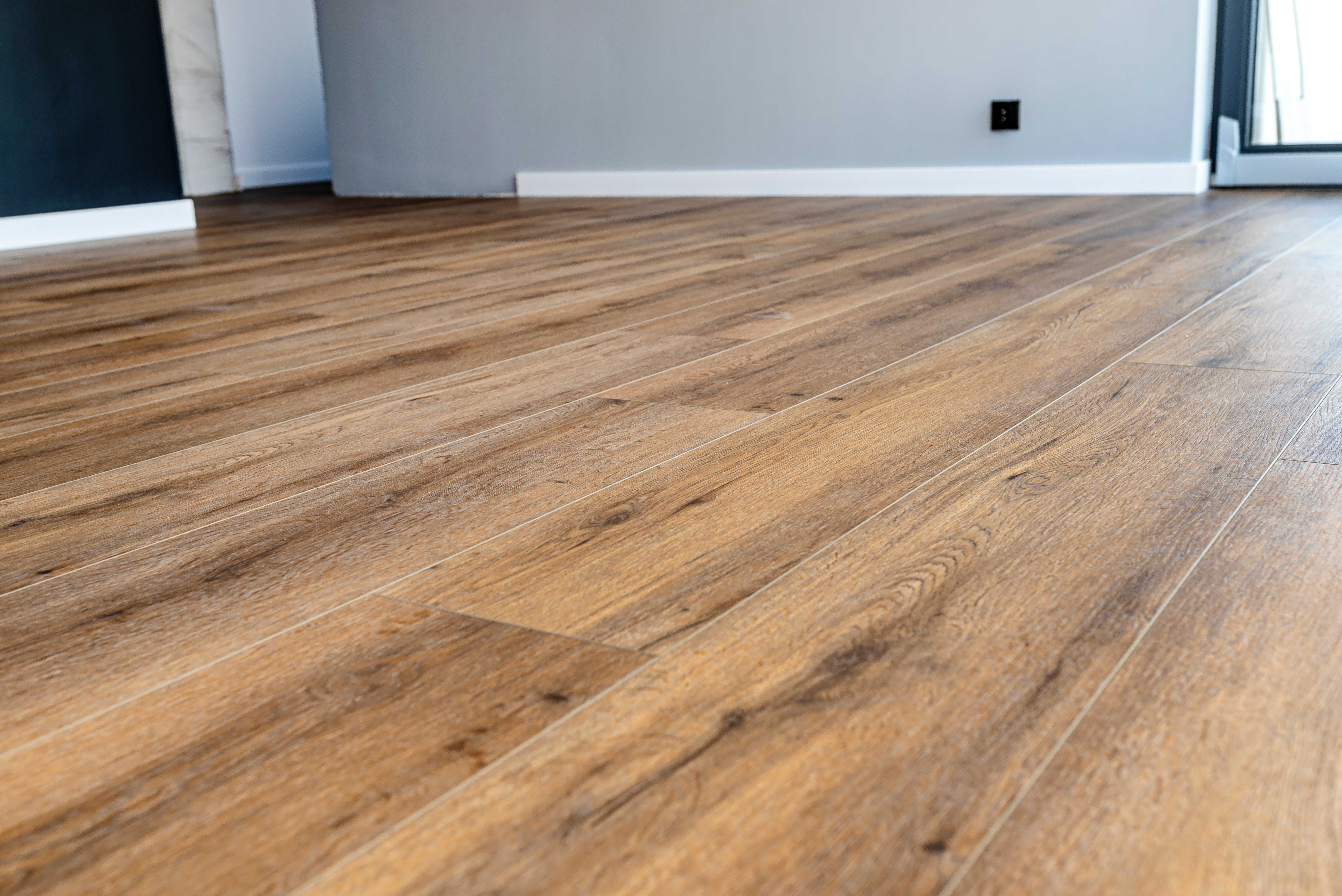 Laminate flooring in a bright family living space